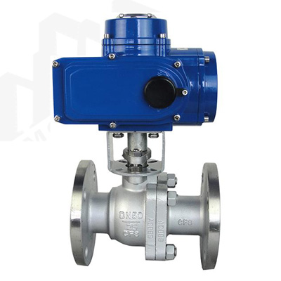 Q941F stainless steel flange electric ball valve