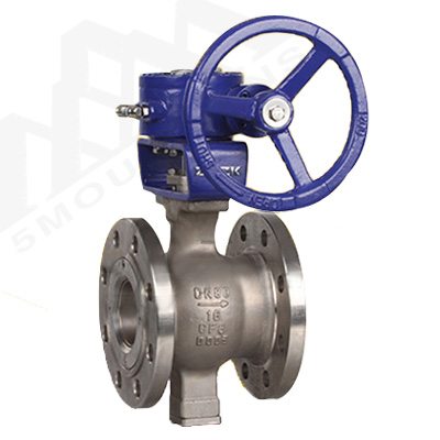 VQ347Y Worm Gear Flanged V-Type Ball Valve